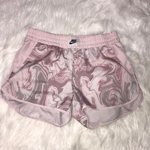Nike pink marble Athletic shorts